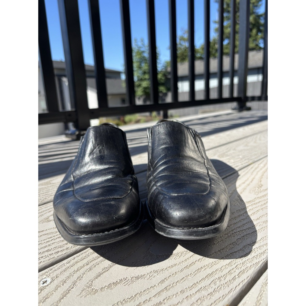 Magnanni Dominguez Black Leather Slip-On Loafers Men's Size 8.5 D Spain 12655 - Picture 5 of 12
